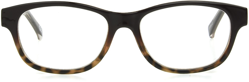 Women's Square Reading Glasses In Brown Leopard By Foster Grant - Linda - +1.50