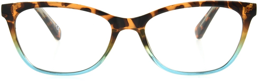 Women's Cat Eye Reading Glasses In Aqua Tortoise By Foster Grant - Teresa - +1.75