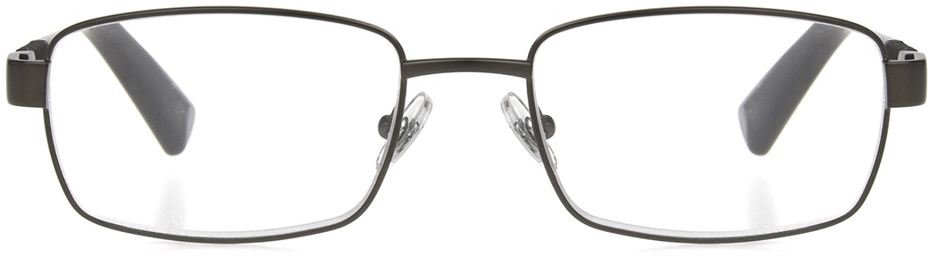 Men's Rectangle Reading Glasses In Gunmetal By Foster Grant - Ti-Tech Dark Gunmetal - +1.25