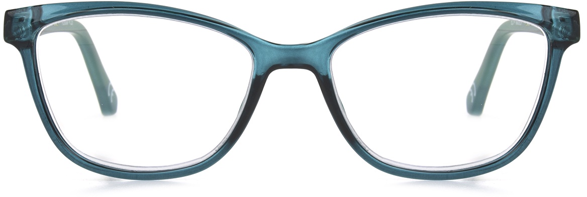 Women's Cat Eye Reading Glasses In Teal By Foster Grant - Areva - +1.50