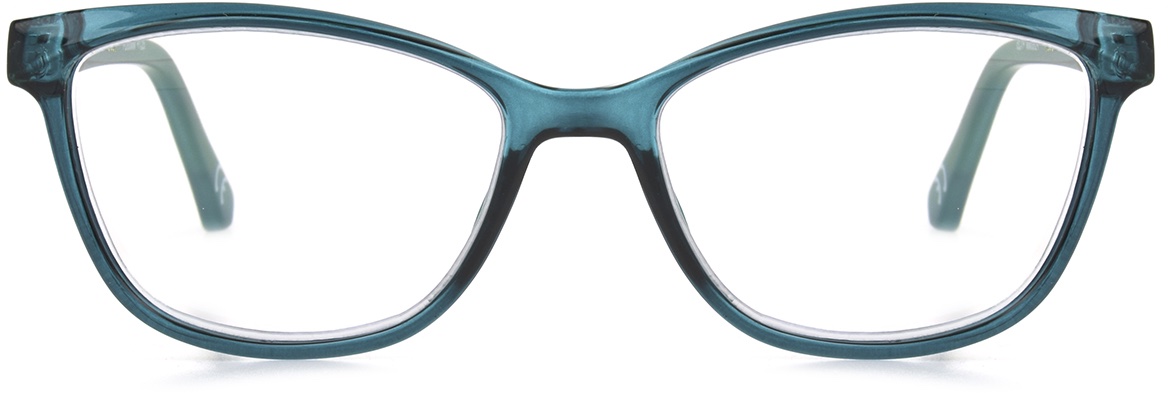 Women's Cat Eye Reading Glasses In Teal By Foster Grant - Areva - +3.00