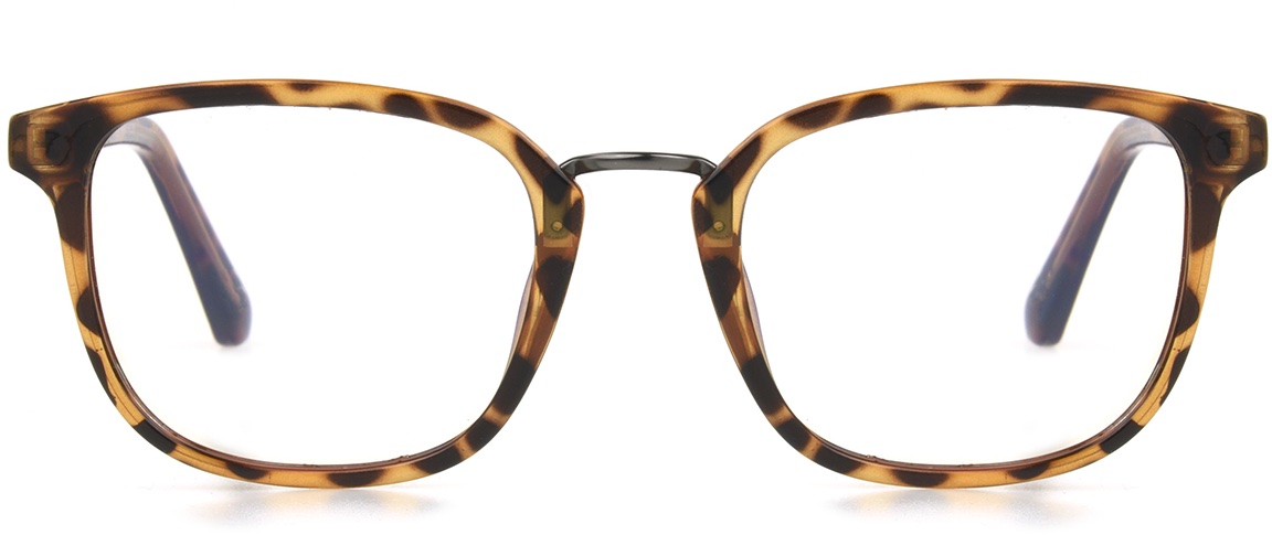 Men's Square Reading Glasses In Tortoise By Foster Grant - Francisco E.Readers™ - +1.25