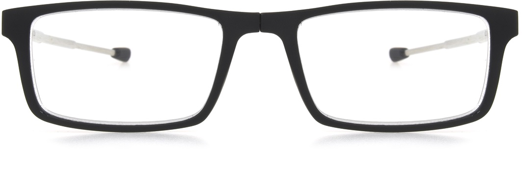 Men's Rectangle Reading Glasses In Black By Foster Grant - Gino - +3.25