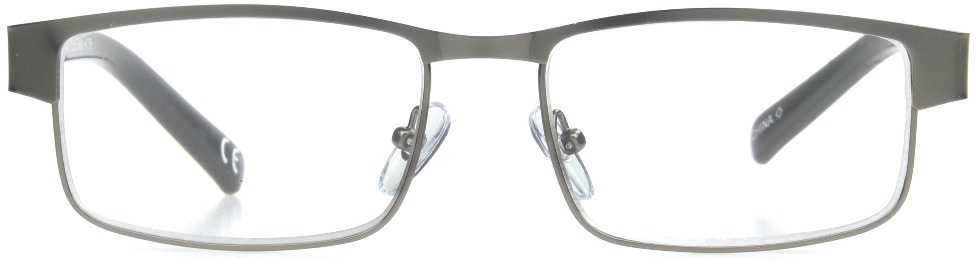 Men's Square Reading Glasses In Black By Foster Grant - Leo - +1.25
