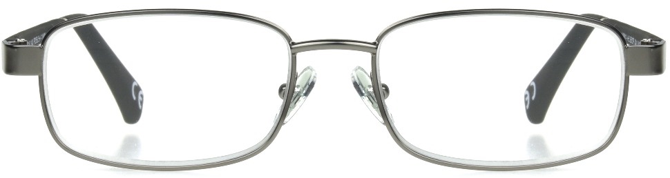 Men's Rectangle Reading Glasses In Gunmetal By Foster Grant - Manning - +1.25