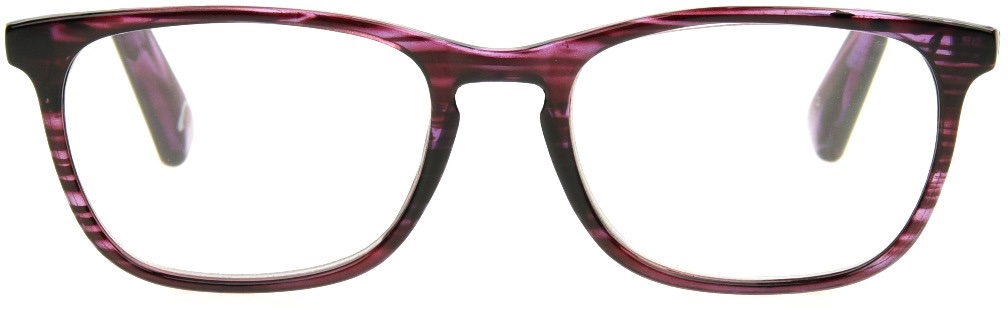 Women's Rectangle Reading Glasses In Purple By Foster Grant - Elana - +1.50