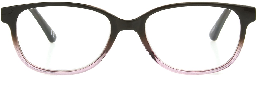 Women's Square Blue Light Glasses In Brown And Lilac By Foster Grant - Alicia Multi Focus™ Blue - +1.75
