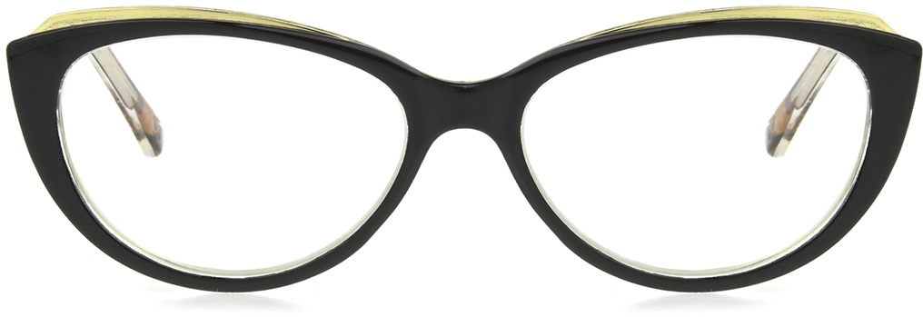 Women's Cat Eye Blue Light Glasses In Black Leopard By Foster Grant - Sofia Multi Focus™ Blue - +2.25