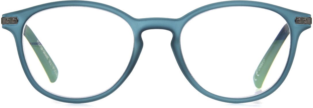 Unisex Round Reading Glasses In Teal By Foster Grant - McKay - +1.25