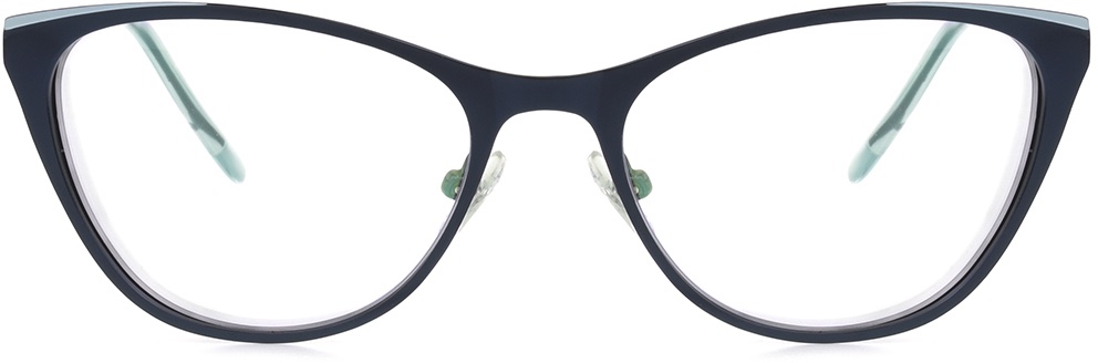 Women's Cat Eye Reading Glasses In Blue By Foster Grant - Victoria - +1.00