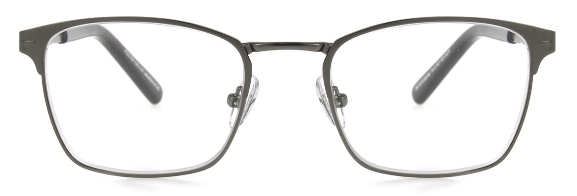 Men's Club Reading Glasses In Gunmetal By Foster Grant - Odair - +1.25
