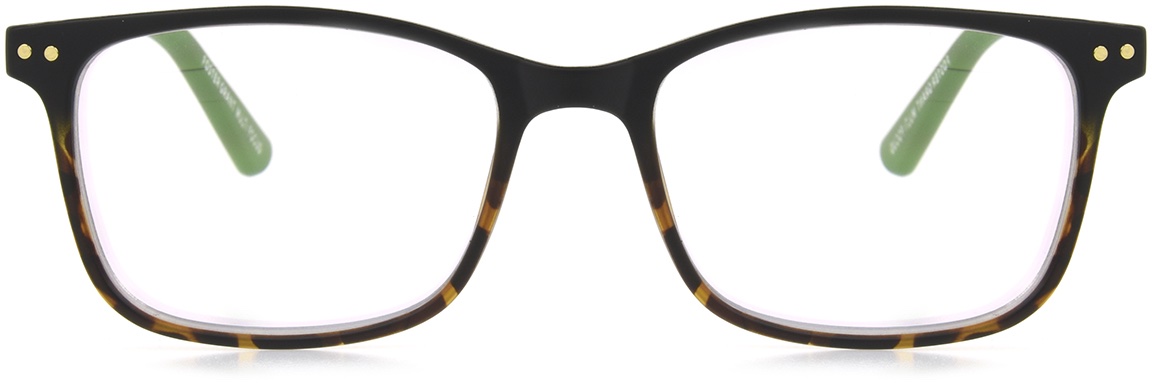 Men's Square Reading Glasses In Tortoise By Foster Grant - Troy - +1.50