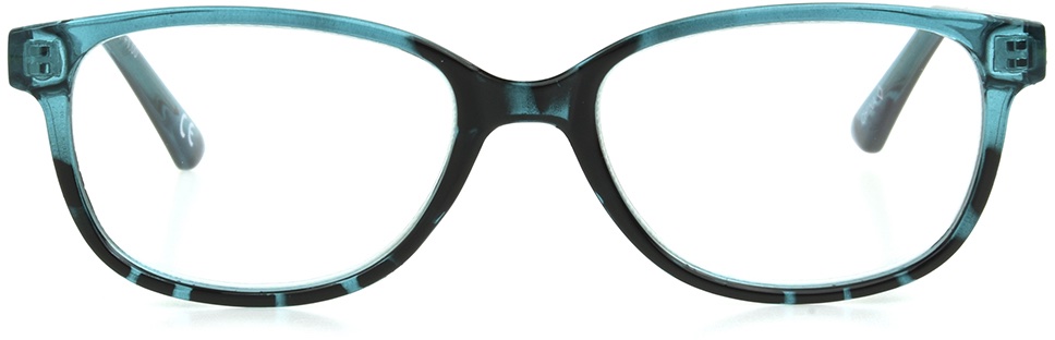 Women's Square Reading Glasses In Teal By Foster Grant - Alicia - +1.00