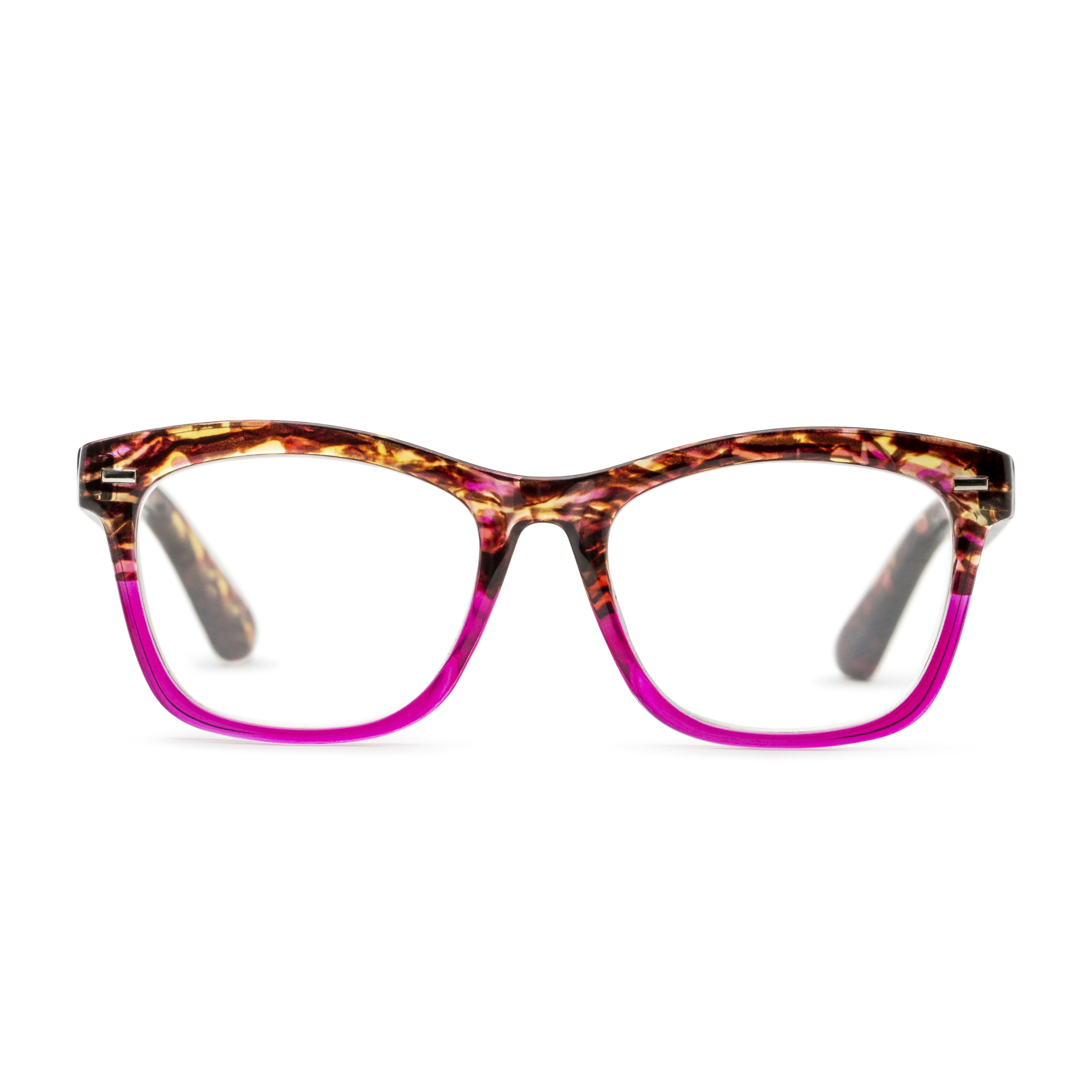 Women's Cat Eye Reading Glasses In Brown/Pink By Foster Grant - Stapleton - +3.00