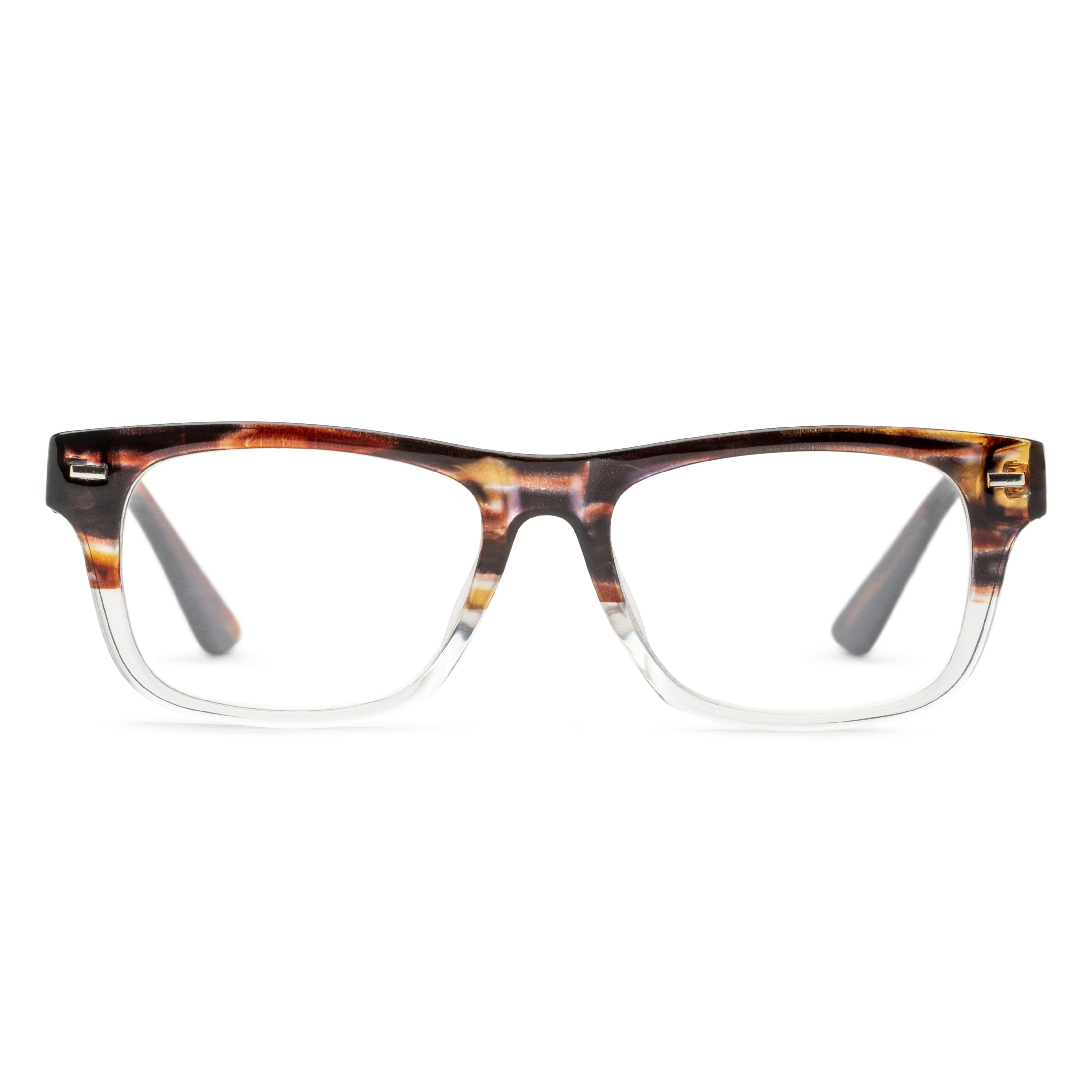 Men's Square Reading Glasses In Tortoise By Foster Grant - Bayview - +1.75