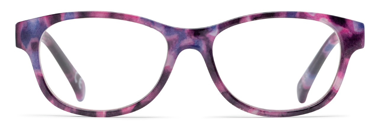 Women's Square Blue Light Glasses In Purple By Foster Grant - Linda Multi Focus™ Blue - +1.25