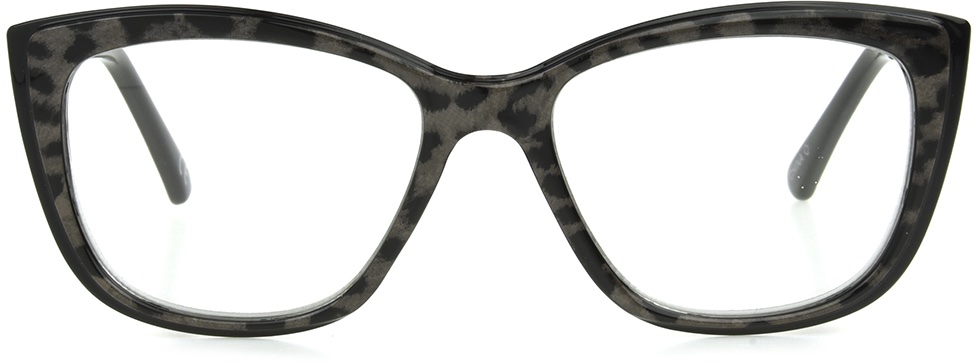 Women's Square Reading Glasses In Black By Foster Grant - Gloria - +2.50