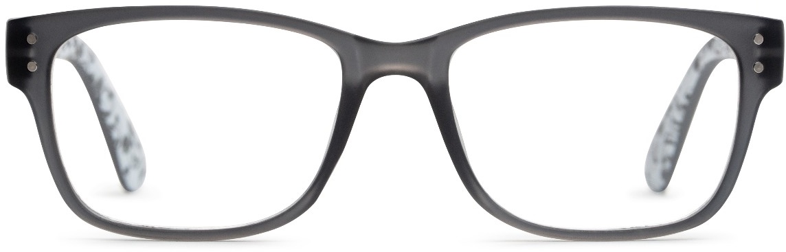 Unisex Square Reading Glasses In Black By Foster Grant - Iconic - +1.25