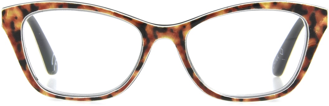 Women's Cat Eye Reading Glasses In Brown Leopard By Foster Grant - Allie - +3.00