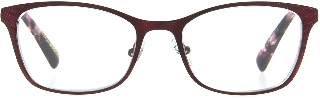 Women's Way Reading Glasses In Red By Foster Grant - Jenn - +2.00