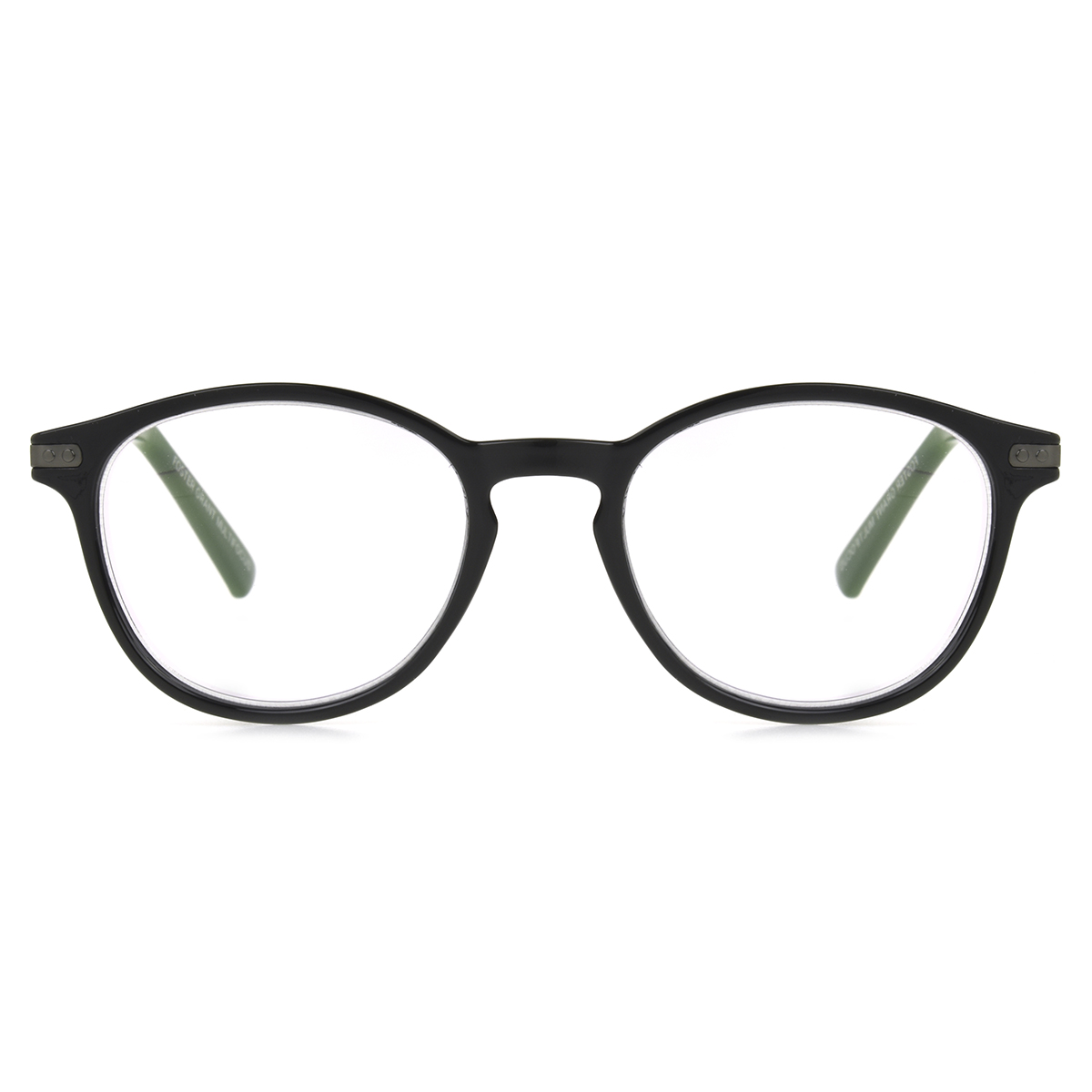 Unisex Round Reading Glasses In Black By Foster Grant - McKay - +1.00