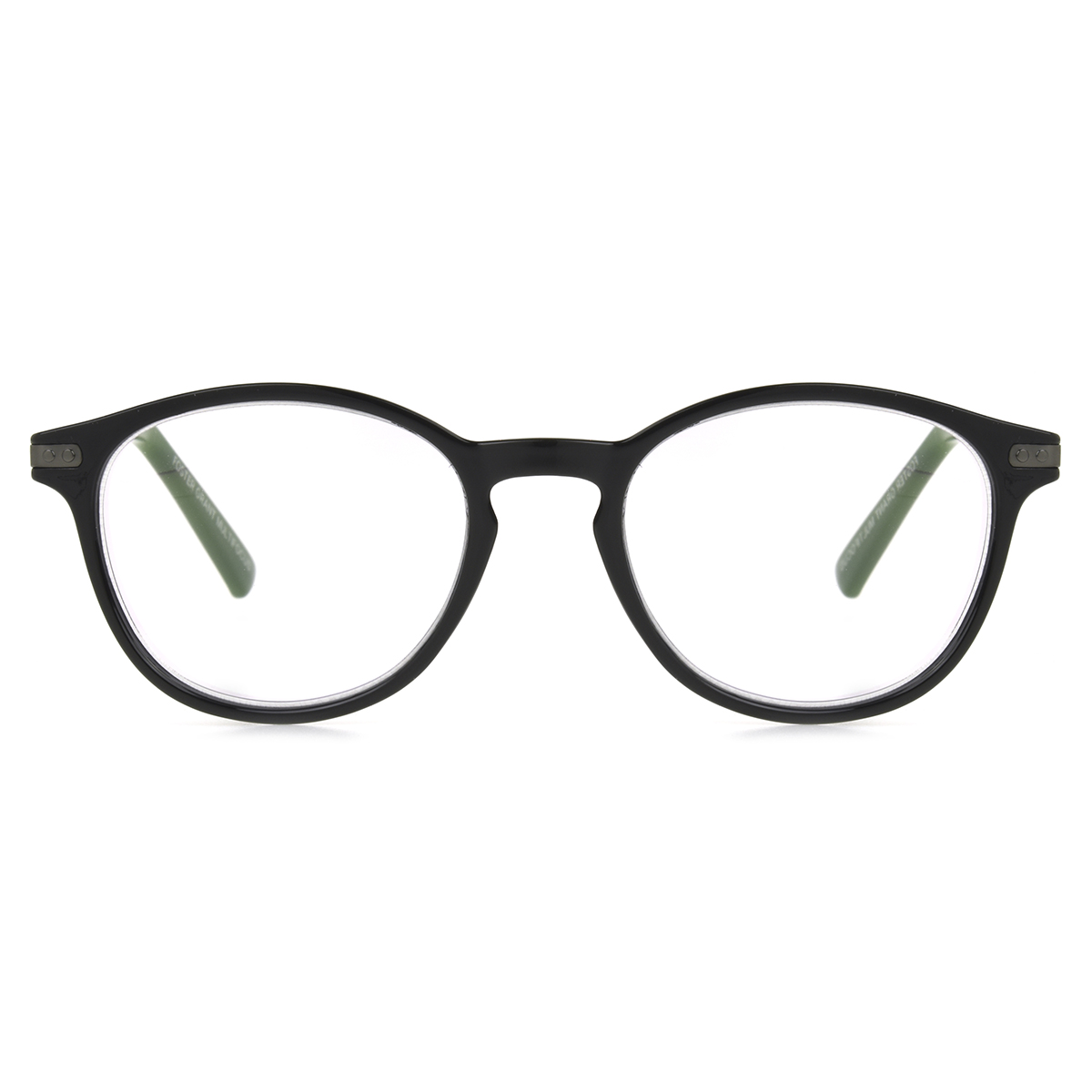 Unisex Round Reading Glasses In Black By Foster Grant - McKay - +1.25