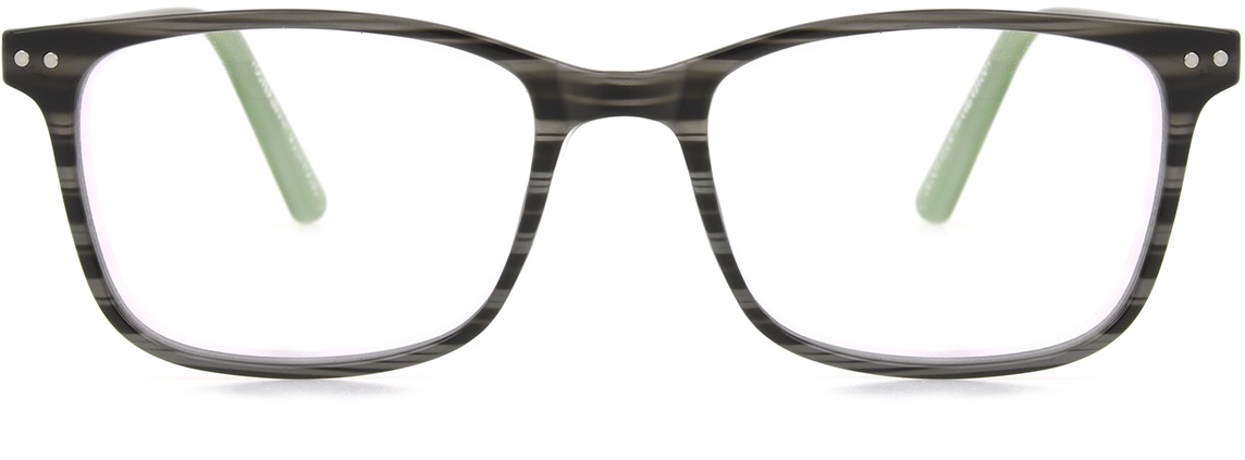 Men's Square Reading Glasses In Black And Gray By Foster Grant - Troy - +2.50