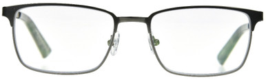 Men's Rectangle Reading Glasses In Gunmetal By Foster Grant - Braydon - +1.75