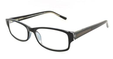 Unisex Square Reading Glasses In Black By Foster Grant - James - +2.00