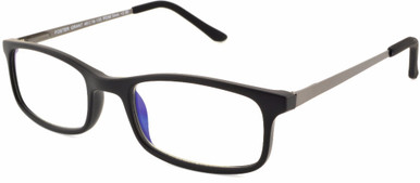 Unisex Rectangle Reading Glasses In Black By Foster Grant - Kramer E.Readers™ - +2.75