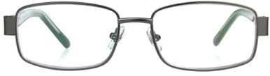 Men's Rectangle Reading Glasses In Gunmetal By Foster Grant - Wes - +1.50