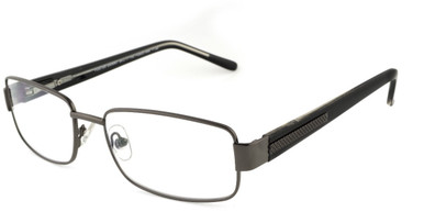 Men's Rectangle Reading Glasses In Gunmetal By Foster Grant - Wes - +1.75