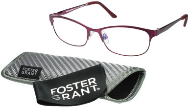 Women's Cat Eye Reading Glasses In Pink By Foster Grant - Shira E.Readers™ - +2.00