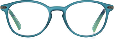 Unisex Round Reading Glasses In Teal By Foster Grant - McKay - +1.00