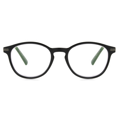 Unisex Round Reading Glasses In Black By Foster Grant - McKay - +1.50