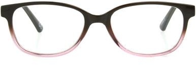 Women's Square Reading Glasses In Clear Rose By Foster Grant - Alicia - +1.25