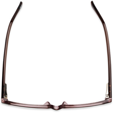 Women's Square Reading Glasses In Clear Rose By Foster Grant - Alicia - +1.75