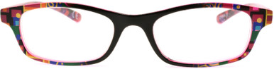 Women's Rectangle Reading Glasses In Black By Foster Grant - Allegra - +3.00