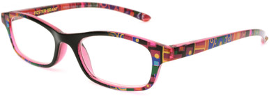 Women's Rectangle Reading Glasses In Black By Foster Grant - Allegra - +1.50