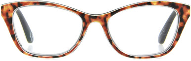 Women's Cat Eye Reading Glasses In Brown Leopard By Foster Grant - Allie - +1.75