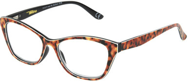 Women's Cat Eye Reading Glasses In Brown Leopard By Foster Grant - Allie - +3.00