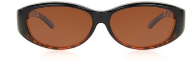 Women's Oval Sunglasses In Tortoise With Brown Lenses By Foster Grant - Andrea