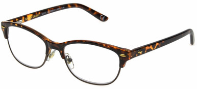 Women's Club Reading Glasses In Tortoise By Foster Grant - Cleo Tortoise - +2.50