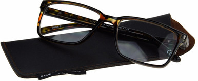 Men's Square Reading Glasses In Tortoise By Foster Grant - Cyrus - +3.00