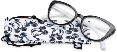 Women's Cat Eye Reading Glasses In Black By Foster Grant - Dreamer - +1.25