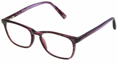 Women's Rectangle Reading Glasses In Purple By Foster Grant - Elana - +1.75