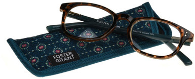 Women's Round Reading Glasses In Tortoise By Foster Grant - Elodie - +1.00