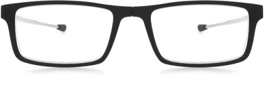 Men's Rectangle Reading Glasses In Black By Foster Grant - Gino - +2.50