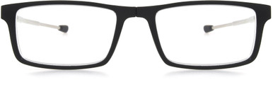 Men's Rectangle Reading Glasses In Black By Foster Grant - Gino - +1.50