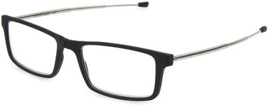 Men's Rectangle Reading Glasses In Black By Foster Grant - Gino - +2.75